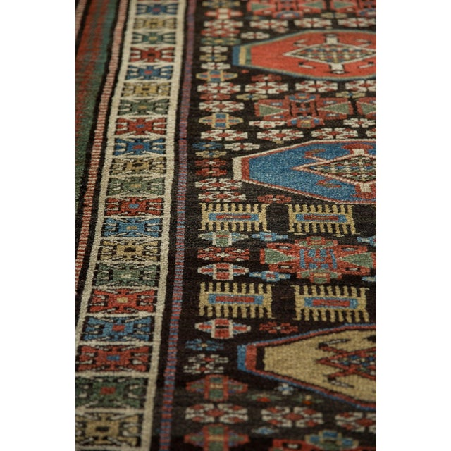 Traditional 1950s Vintage Kurdish Floral Gul Wool Rug Runner For Sale - Image 3 of 10