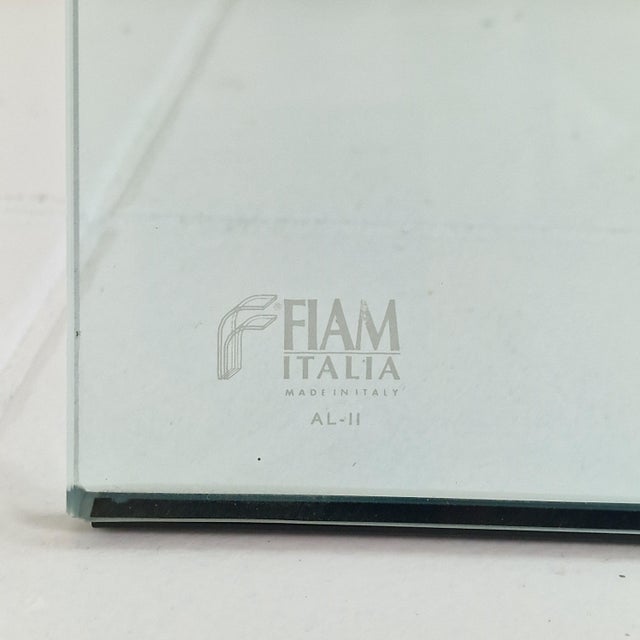 Tango Glass Nesting Table Set by Fabio Di Bartolomei for Fiam Italia, Set of 2 For Sale - Image 13 of 15