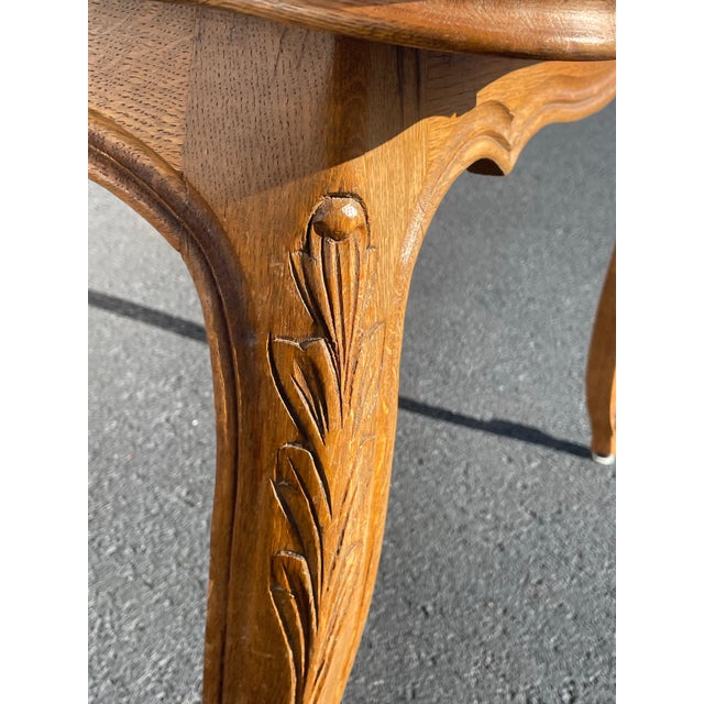 Late 19th Century 19 Th Century Country French Oak Parquetry Refractory Dining Table For Sale - Image 5 of 10