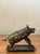 Vintage Boho Joe Wise Patinated Pig Cigar Cutter For Sale In West Palm - Image 6 of 7