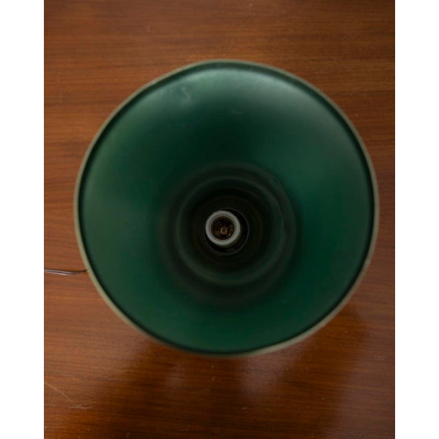 Forest Green Vintage Table Lamp by Ettore Sottsass for Rinnovel, 1950s For Sale - Image 8 of 9