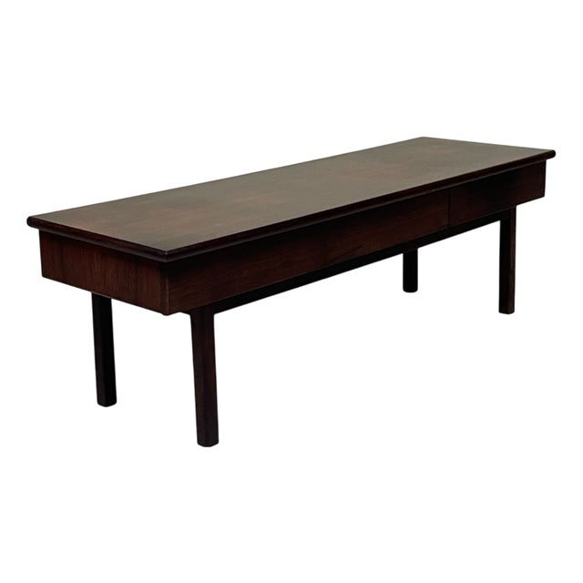 Low Table with Three Integrated Drawers, 1960s For Sale