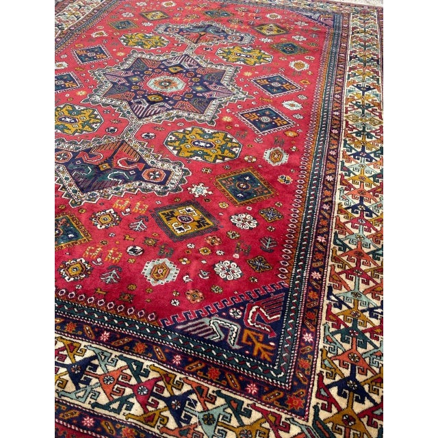 Large Vintage Caucasian Azerbaïdjan Rug For Sale - Image 11 of 18