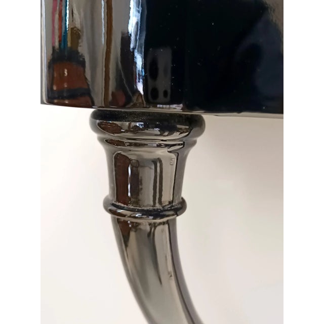 Black Wall-Mounted Console Tables by Guglielmo Ulrich, 1950s, Set of 2 For Sale - Image 15 of 18