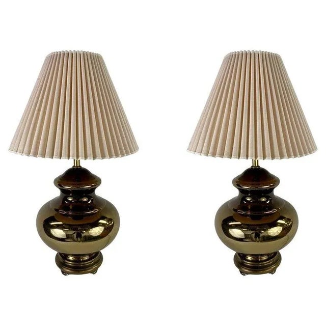 Mid-Century Modern Copper Table Lamp, a Pair For Sale - Image 13 of 13