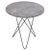 Grey Marble and Black Steel Tall Mini O Table by OxDenmarq For Sale - Image 6 of 6
