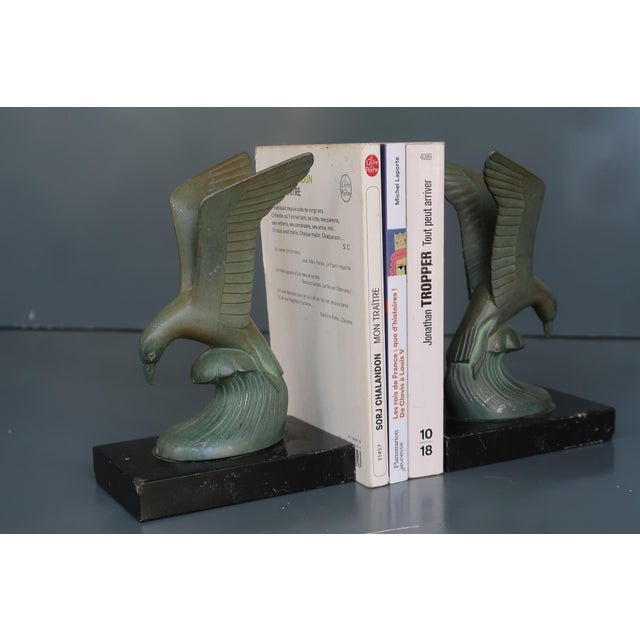 Pair of French Art Deco 1930 Bookends For Sale - Image 13 of 14