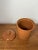 Sculpture Materials Vintage Portuguese Terracotta Pottery Jar W/ Lid | Rustic Portugal Clay Canister For Sale - Image 7 of 14