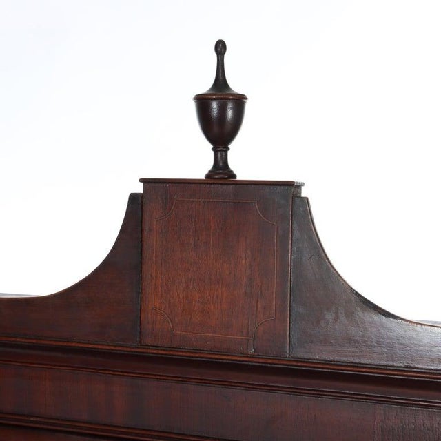 Diminuative Antique Federal Hepplewhite Mahogany & Inlay Secretary C1830 For Sale - Image 9 of 18