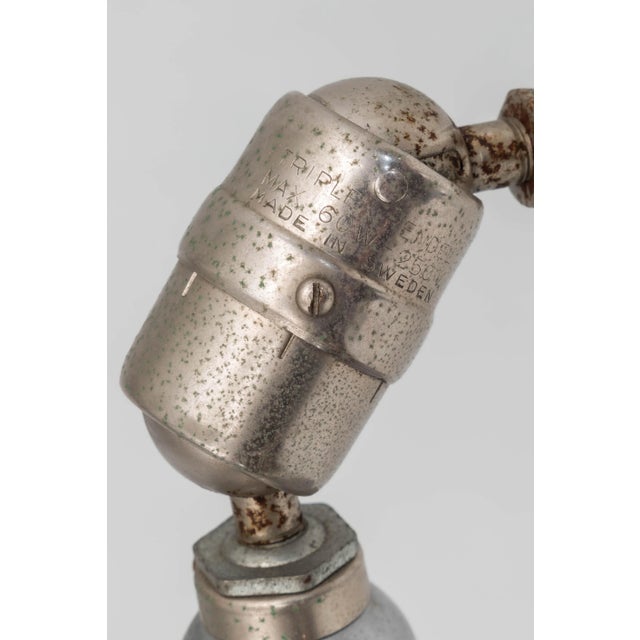 1930s Swedish Triplex Lamp with Metal Shade by Johan Petterson, 1930s For Sale - Image 5 of 7
