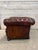 Animal Skin Early 20th Century Leather Chesterfield Tub Chair For Sale - Image 7 of 11