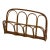 Vintage Boho Rattan Magazine Rack Newspaper Holder Scandinavian Style For Sale