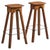 Mid-Century Bar Stools in Oak and Wrought Iron, 1940s, Set of 2 For Sale - Image 11 of 11