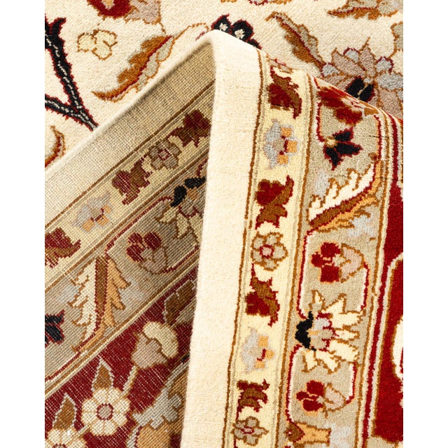 Mogul, One-of-a-Kind Hand-Knotted Area Rug in Ivory, 9' 1" x 12' 5" For Sale In New York - Image 6 of 8