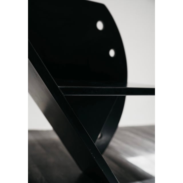Vintage Bench with Magazine Rack, 1980s For Sale - Image 6 of 9