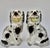 Victorian Staffordshire Flower Basket Spaniel Dogs, Pair, Black and White England 19th Century For Sale - Image 3 of 17