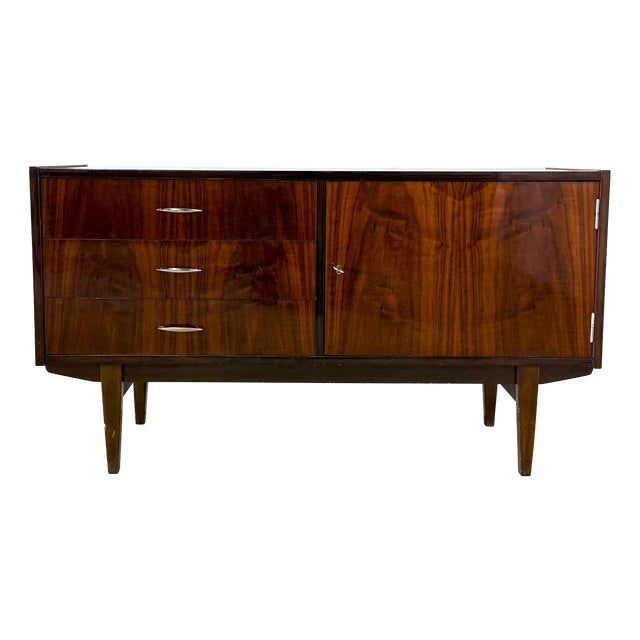 Vintage High-Gloss Sideboard in Scandinavian Style, 1970s For Sale