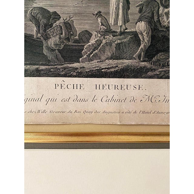 19th Century Claude Joseph Vernet "La Peche Heureuse" Engraving by A. Zingg For Sale - Image 4 of 7