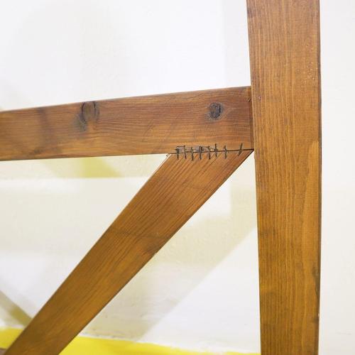 2000 - 2009 Natural Wood Object Hanger with Metal Hooks For Sale - Image 5 of 9