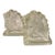 1950s Federal Glass Horse Head Equestrian Bookends - A Pair For Sale