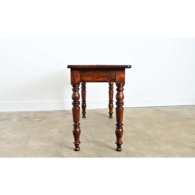 French 19th Century Walnut Server with Burl Front For Sale - Image 10 of 11