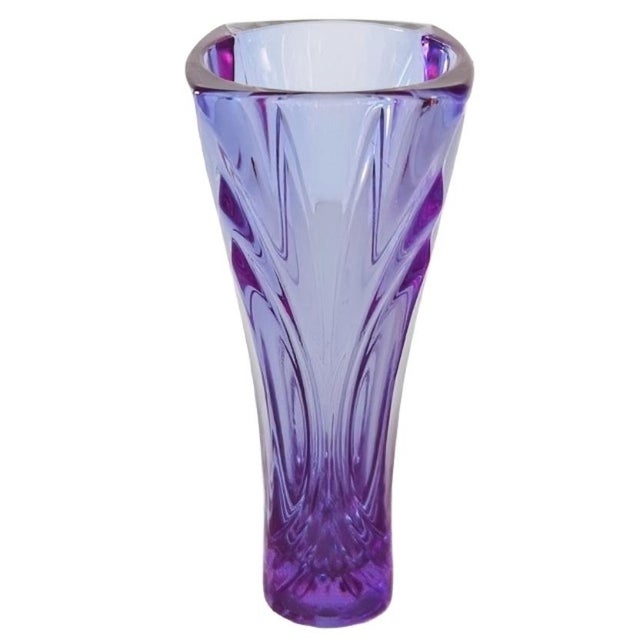 Mid-Century Modern Vintage Vase from Cristal d'Arques, 1970s For Sale - Image 3 of 7