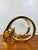 Art Deco Vintage Gold Metallic Stylized Rams Head Statue by Jaru For Sale - Image 3 of 9