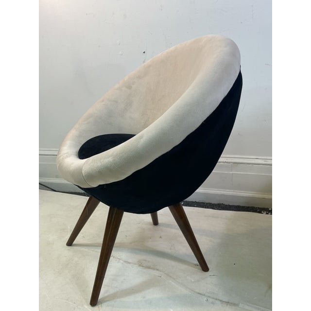 Mid-Century Modern Modern Jean Royere Style Chairs - a Pair For Sale - Image 3 of 6