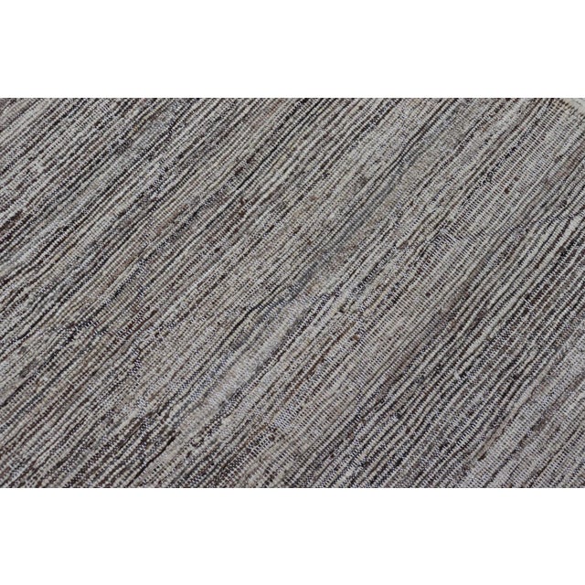 Modern Casual Tribal Rug in Wool With Diamond Design by Keivan Woven Arts For Sale - Image 11 of 11