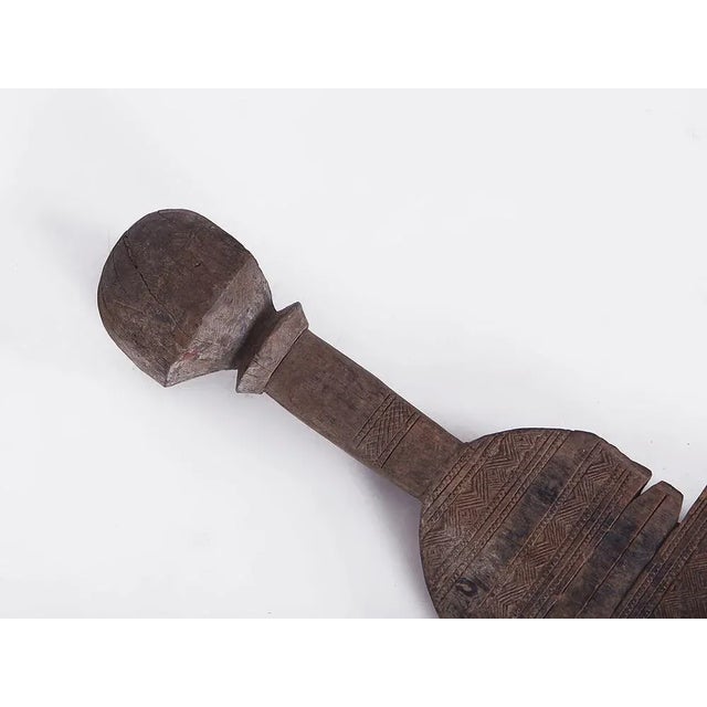 Large Mid-Century Bedouin Tent Beam in Wood, Sahara For Sale - Image 10 of 12