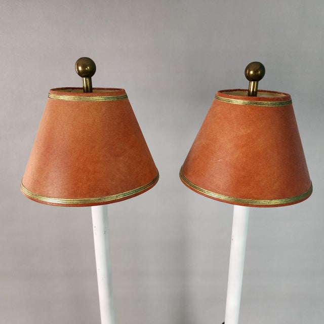 Hart & Associates Table Lamps Brass & Bamboo Vintage Pair For Sale In Miami - Image 6 of 15