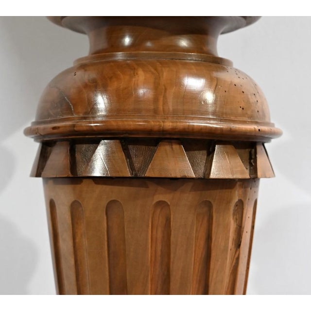 Late 19th Century Louis XVI Style Walnut Column For Sale - Image 12 of 18