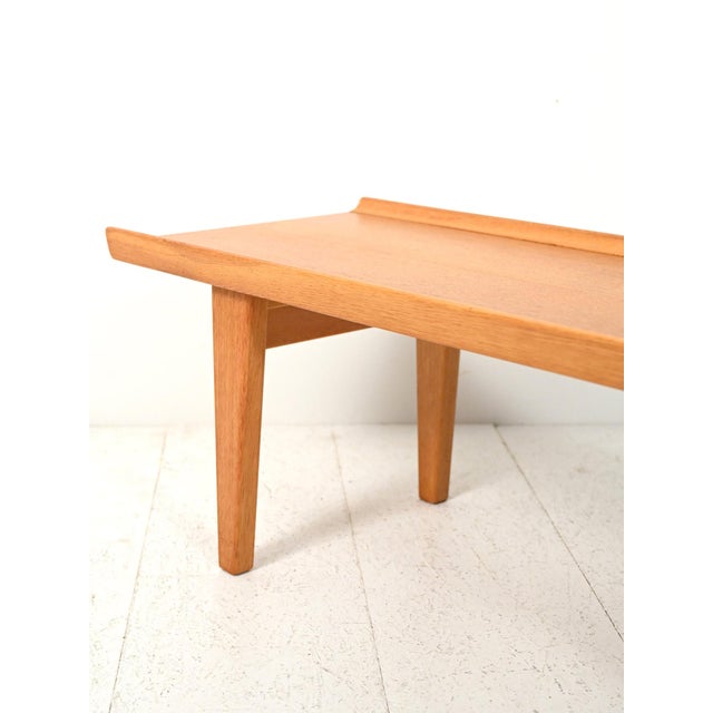 Wood Oak Novett Bench by Erik Wørts, 1960s For Sale - Image 7 of 12