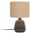 Handmade Ceramic Table Lamp with Jute Lampshade from Søholm, 1960s For Sale