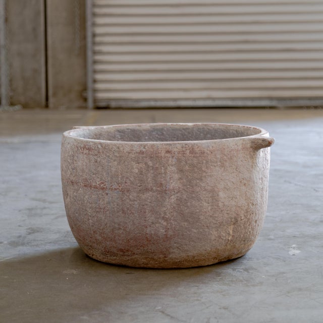 Monumental Sandstone Vessel For Sale - Image 4 of 5