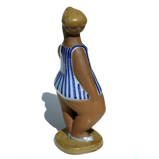 Ceramic Vintage ABC Girls Dora Pottery Figurine by Lisa Larson For Sale - Image 7 of 8