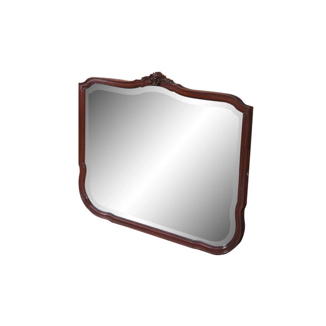 Antique Late Victorian Mahogany Bevelled Dresser Vanity Mirror Chairish