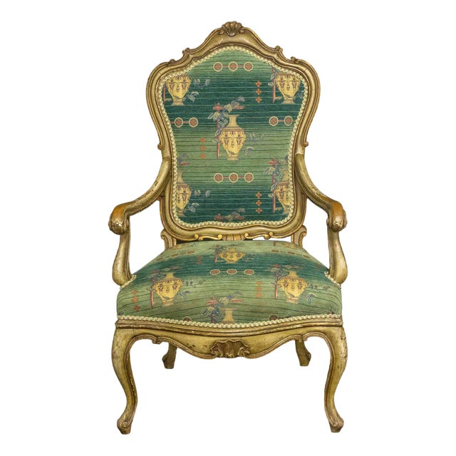 19th Century French Beech Armchair For Sale