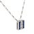 Art Deco 1920s Art Deco Sapphire Diamond Platinum Necklace For Sale - Image 3 of 6