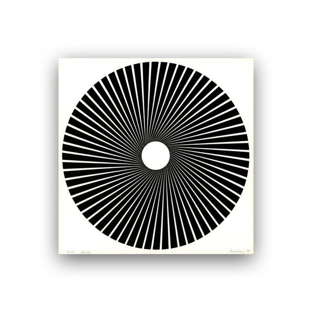 Wolfgang Ludwig, Kinetic Disc 25, 1966, Silkscreen, Paper For Sale - Image 6 of 6