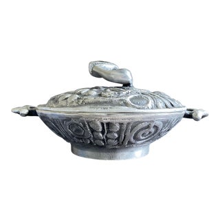 Brutalist Donald Drumm Aluminum Covered Dish Casserole For Sale