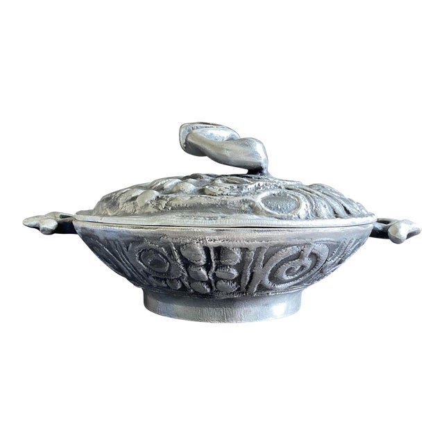 Brutalist Donald Drumm Aluminum Covered Dish Casserole For Sale