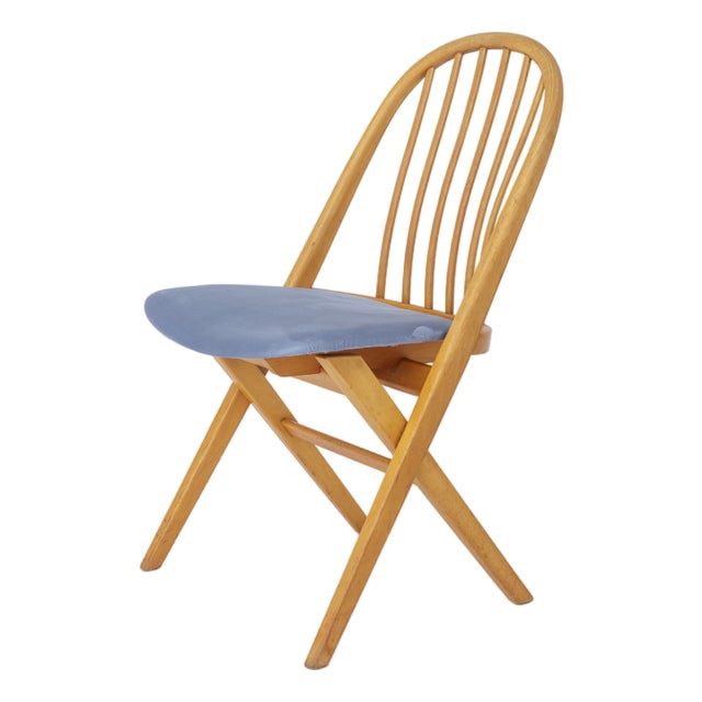 Vintage German Desk Chair in Beech, 1960s For Sale