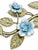 Italian Vintage Italian Florentine Style Tole Metal Leaf Flowers Wall Sconce For Sale - Image 3 of 8