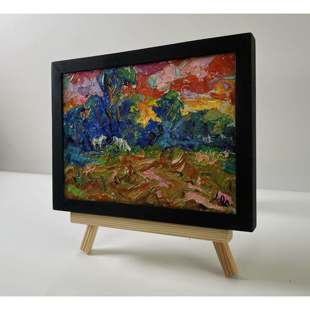 Impressionist Oil Painting Evening Nature Oleksiy Ivanyuk For Sale - Image 3 of 8