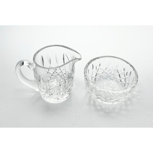 Waterford “Lismore” Crystal Creamer 3 3/4” 6oz & Open Sugar Bowl 4” Set, Signed Excellent condition. No chips, cracks, or...