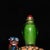 Glass Green Peking Glass Snuff Bottle With Dragon Turtle Motif For Sale - Image 7 of 8