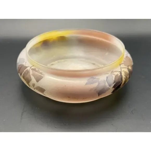 Early 1900s Jean-Simon Peynaud Frosted Glass Candy Jar - Bomboniere Art Deco, Signed For Sale In Houston - Image 6 of 9