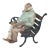 Whimsical Folk Art Mixed Media Sculpture 'Waiting for Godot' 20th Century Artist For Sale