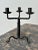 Vintage Wrought Iron Twisted Tripod Candelabra, Circa Early-Mid 20th Century For Sale - Image 11 of 16